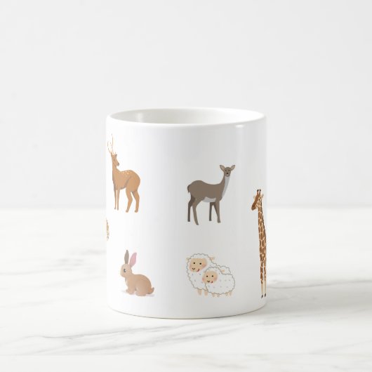 Cut animals friends cveramic mug  kaffeetasse (Mittel)