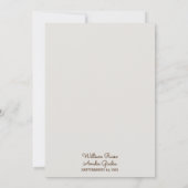 Cut Asian Modern Floral Chinese Bilingual Wedding Einladung (Rückseite)