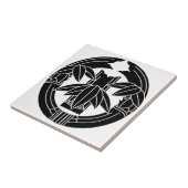 Cut bamboo in embracing bamboo leaves fliese (Seite)