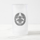 Cut bamboo in embracing bamboo leaves mattglas bierglas (Mittel)