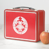 Cut bamboo in embracing bamboo leaves metall brotdose (Beispiel)