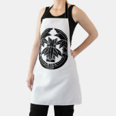 Cut bamboo in embracing bamboo leaves schürze (InSitu)