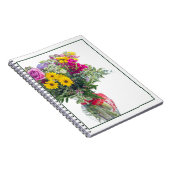 Cut Blume Bouquet Notizblock (Rechte Seite)