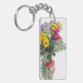 Cut Blume Bouquet Schlüsselanhänger (Vorderseite links)