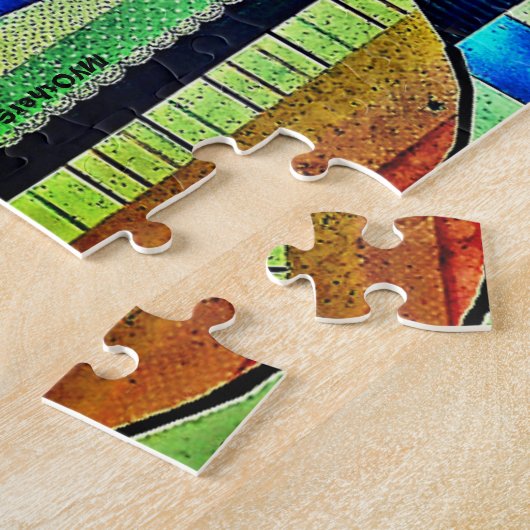 "Cut Blume Collage" Puzzle (Seite)