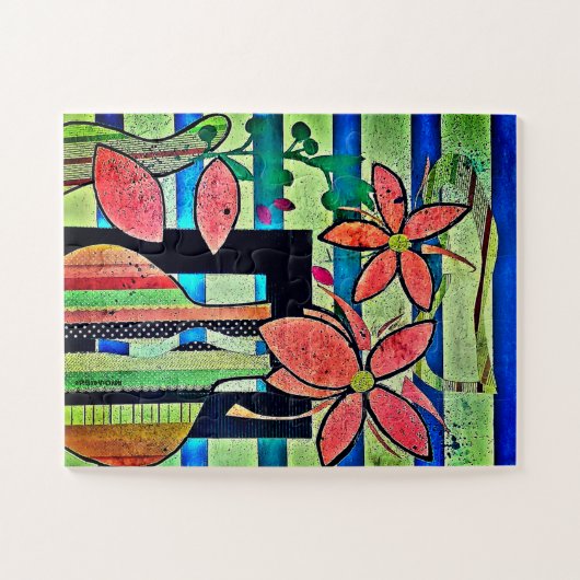 "Cut Blume Collage" Puzzle (Horizontal)