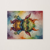 Cut bunt lustig kleiner Goblin Puzzle (Horizontal)