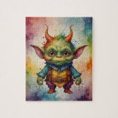 Cut bunt lustig kleiner Goblin Puzzle (Vertikal)