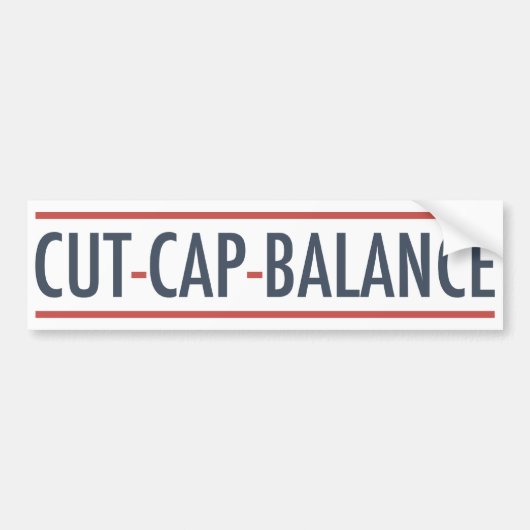Cut Cap Balance Autoaufkleber (Vorne)