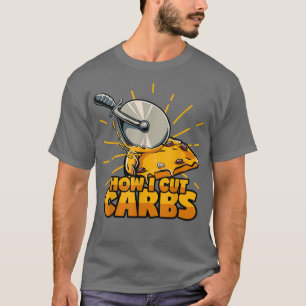Cut Carbs Pizza Knife Diät Lose Gewicht Cheat Day  T-Shirt