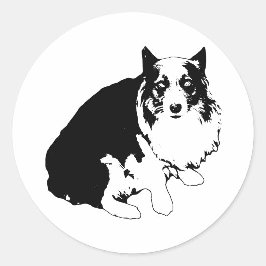 Cut Corgi Sticker (Vorderseite)