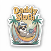 Cut Daddy Sloth Father Aufkleber (Vorderseite)