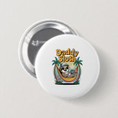 Cut Daddy Sloth Father Button (Vorne & Hinten)