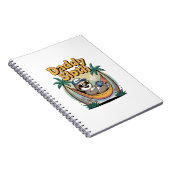 Cut Daddy Sloth Father Notizblock (Rechte Seite)