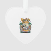 Cut Daddy Sloth Father Ornament (Vorderseite)