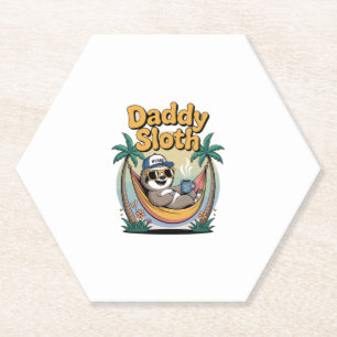 Cut Daddy Sloth Father Untersetzer