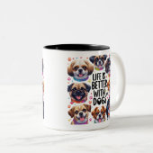 Cut Dog Tasse Lover Geschenk Kaffee Tasse Cup Gesc (VorderseiteRechts)
