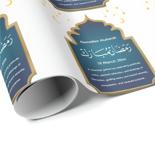 Cut Eid Mubara Geschenkpapier (Rolleneckpunkt)