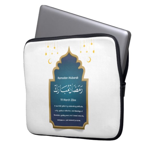 Cut Eid Mubara Laptopschutzhülle (Vorderseite Links)