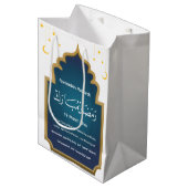 Cut Eid Mubara Mittlere Geschenktüte (Vorderseite Schrägansicht)
