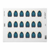 Cut Eid Mubarak Adressaufkleber (Vorne)