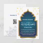 Cut Eid Mubarak Card  Dankeskarte (Vorne/Hinten)