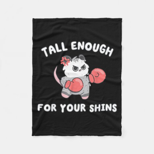 Cut funny tall enough for shins possum boxing meme fleecedecke (Vorderseite)