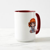 Cut Girls Orangenhaar Tasse (VorderseiteRechts)