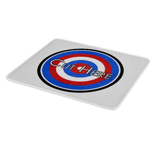 Cut Here Target Schneidebrett (Ecke)
