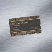 Cut Logs Firewood Supply Business Card Magnetische Visitenkarte (Beispiel)