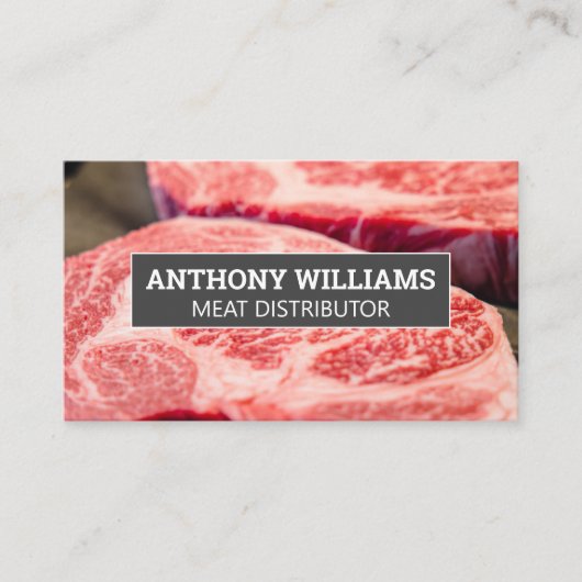 Cut Marble Steaks Visitenkarte (Vorderseite)