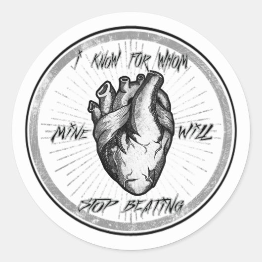 Cut me Open V2 Runder Aufkleber (Vorderseite)