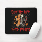 Cut My Life Into Eces Xmas Gingerbread Funny Chris Mousepad (Mit Mouse)