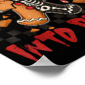 Cut My Life Into Eces Xmas Gingerbread Funny Chris Poster (Ecke)