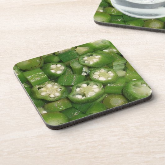 Cut Okra Untersetzer (Linke Seite)