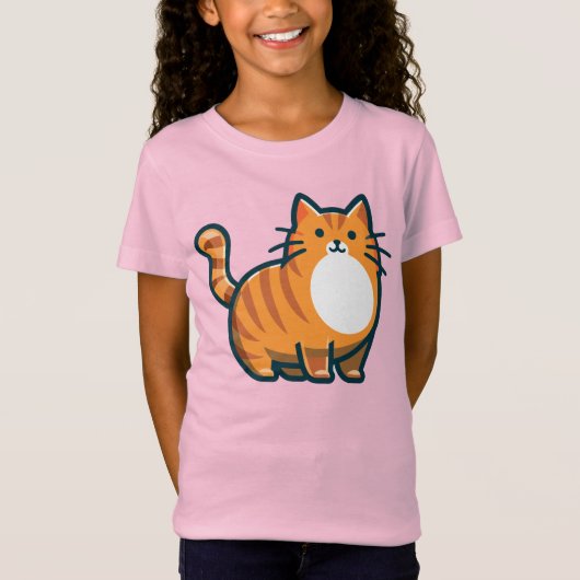 Cut Orange Cat - T-Shirt (Vorderseite)