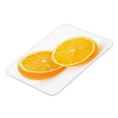 Cut orange magnet (Linke Seite)