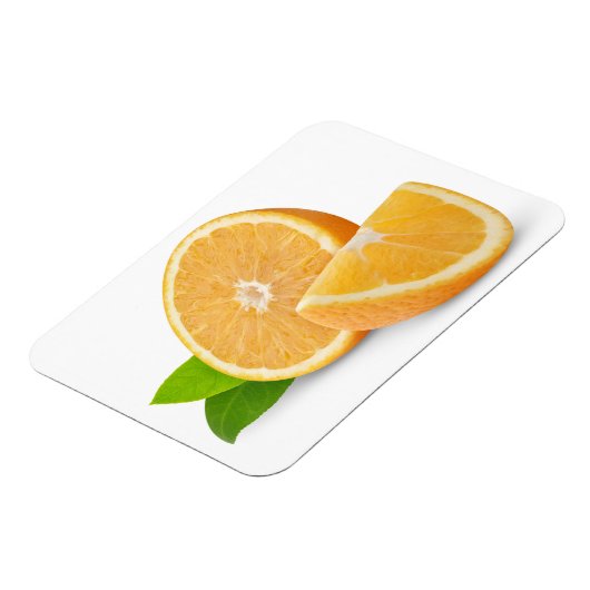 Cut orange magnet (Linke Seite)