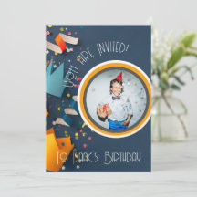 Cut Paper Crown Happy Birthday Name Foto Einladung