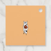 Cut Pumkin Schnitzerei Halloween-Geschenk-Tag Geschenkanhänger (Rückseite)