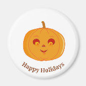 Cut Pumpkin Face Magnet (Vorne)