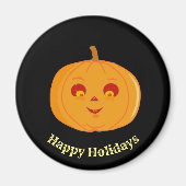 Cut Pumpkin Face Magnet (Vorne)