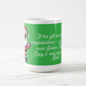 cut Santa Christmas Mug – Funny Holiday Gift  Kaffeetasse (Mittel)