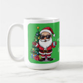cut Santa Christmas Mug – Funny Holiday Gift  Kaffeetasse (Links)