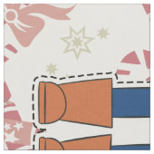 Cut & Sew Blue Nutcracker - DICKE Stoff (Nahaufnahme)