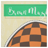 Cut & Sew Brown Mushroom - Easy DIY Project Stoff (Muster)