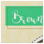 Cut & Sew Brown Mushroom - Easy DIY Project Stoff (Nahaufnahme)