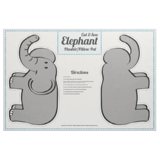 Cut & Sew Elephant Plushie - Pillow Pal Stoff