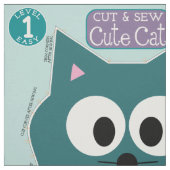 Cut & Sew Niedliche Katzengestopfte Tiermuster Stoff (Muster)