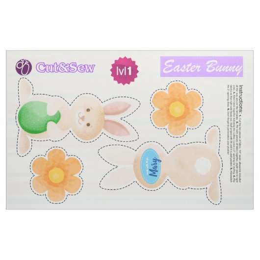 Cut & Sew Ostersonne - Leichtes DIY-Projekt Stoff (Fat Quarter (45,7 x 55,9 cm))